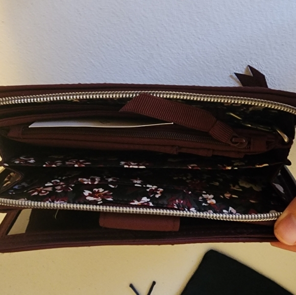 Vera Bradley RFID Turnlock Wallet & Ultimate Card Case in Performance Twill - Picture 16 of 16